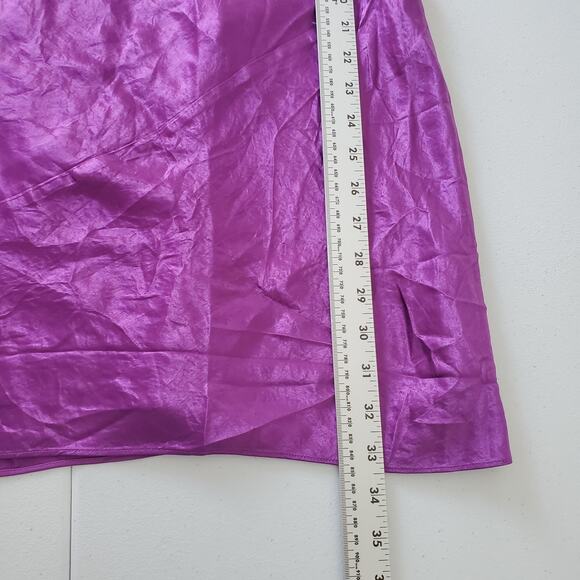 Babaton Slip Dress Womens Large Purple Spaghetti Strap Mini Aritzia Acetate - Picture 4 of 10